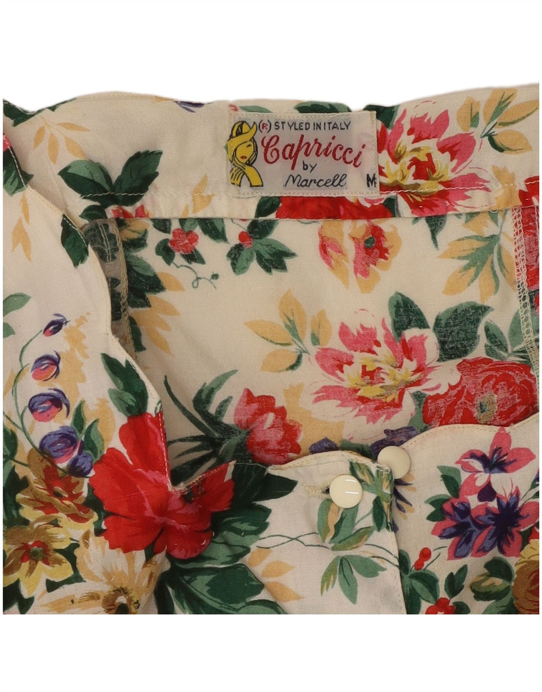 CAPRICCI BY MARCELL Blusa corta para mujer UK 40 Mediana Multicolor