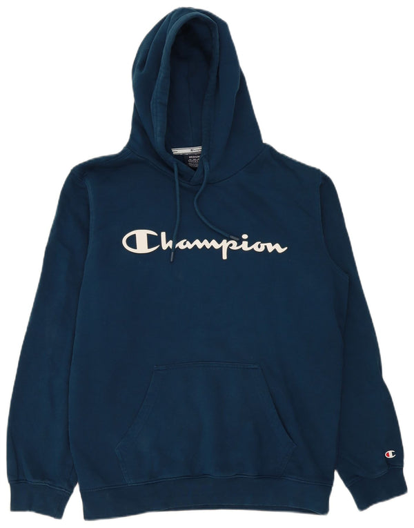 Champion Sudadera Con Capucha Gráfica Para Hombre Jersey De Algodón Azul Marino Mediano