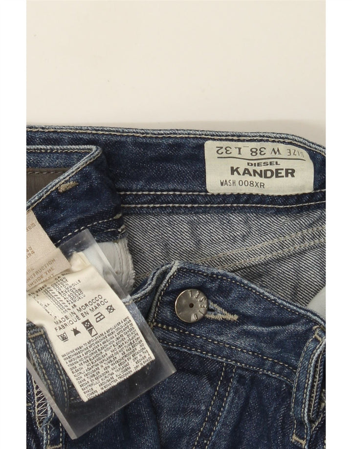 Diesel Hombre Kander Vaqueros Rectos W38 L32 Algodón Azul