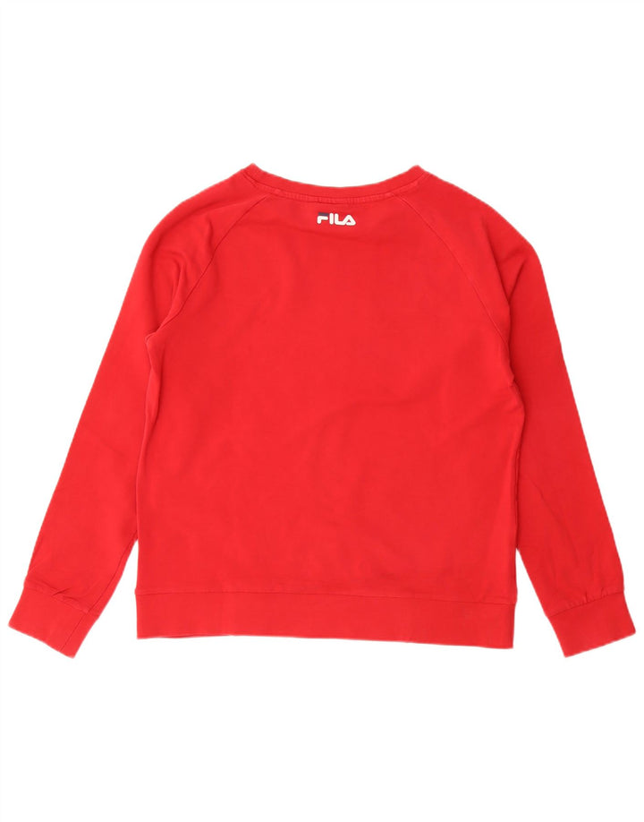 Fila Hombre Graphic Sudadera Jumper Medium Rojo Algodón