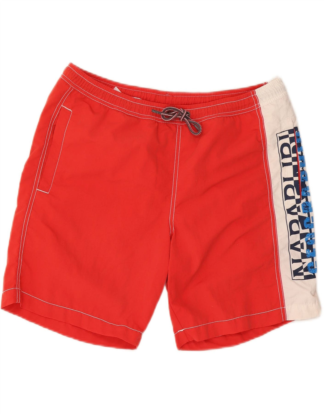 NAPAPIJRI Bañador con estampado gráfico para hombre XL Rojo Colorblock Poliéster