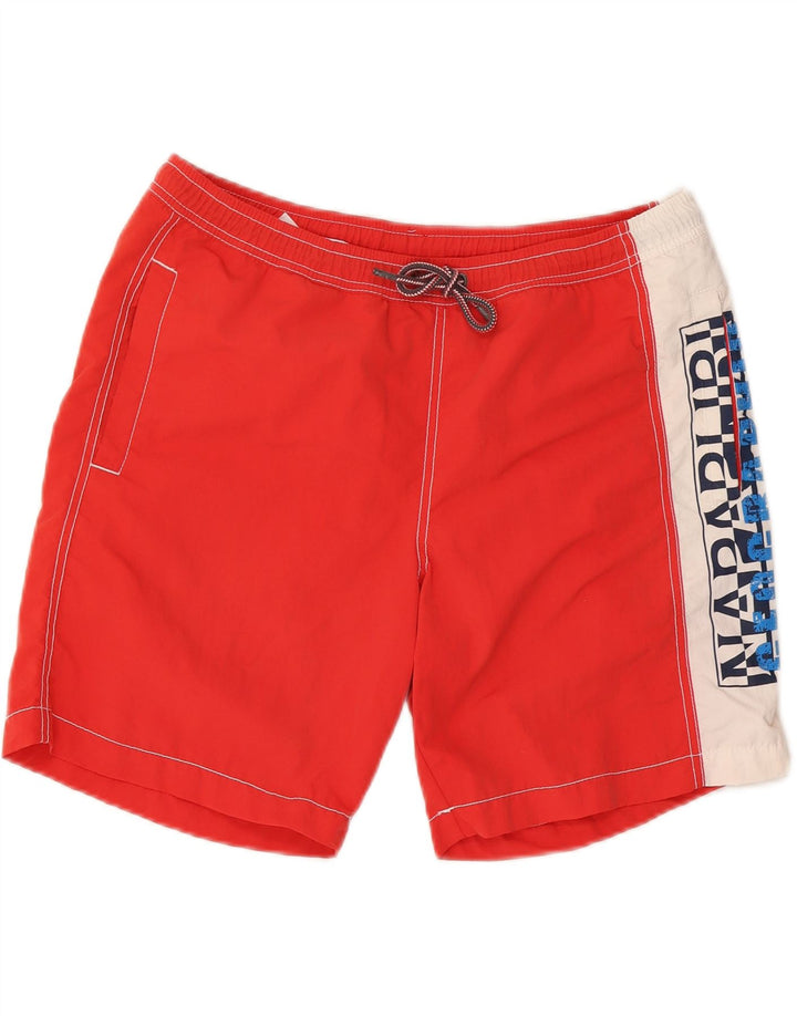 NAPAPIJRI Bañador con estampado gráfico para hombre XL Rojo Colorblock Poliéster