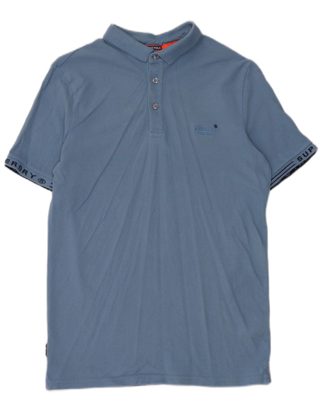 Superdry Polo Gráfico De Algodón Azul Medio