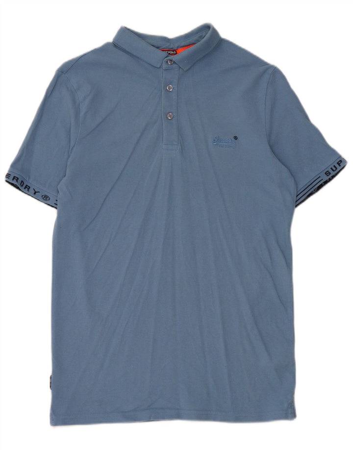 Superdry Polo Gráfico De Algodón Azul Medio