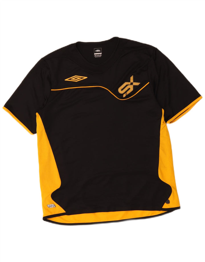 Umbro Hombre Camiseta Gráfica Top XL Negro Colorblock