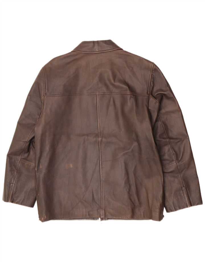 Conbipel Chaqueta De Cuero Hombre IT 48 Marrón Medio