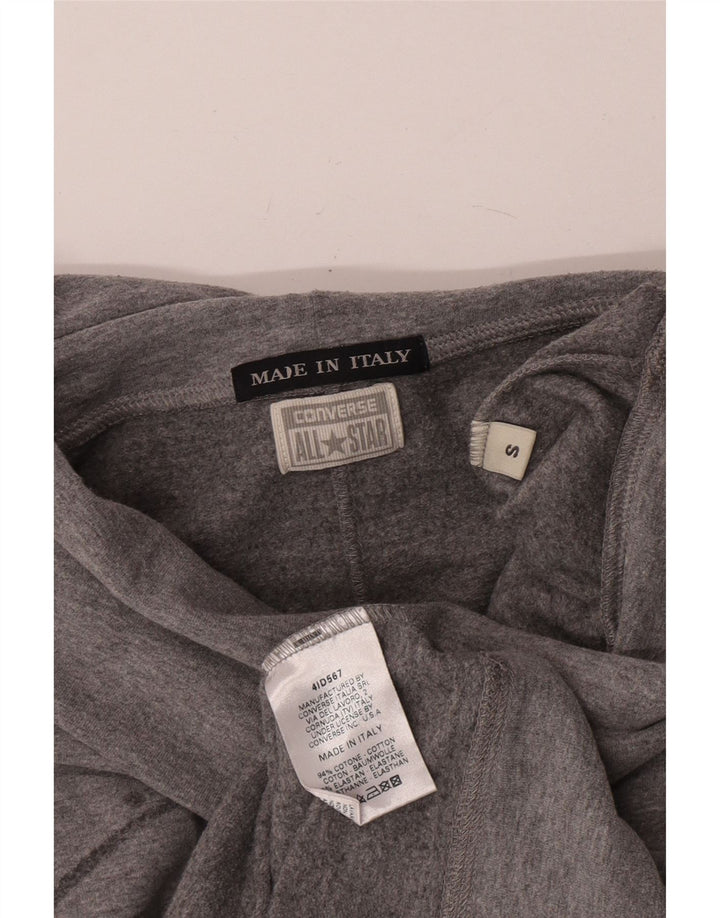 Converse - Sudadera gráfica para mujer, talla 10, algodón gris pequeño