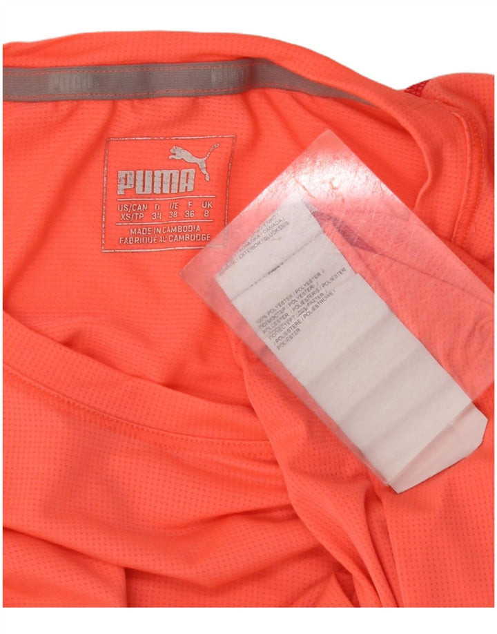PUMA Camiseta para mujer Top UK 8 Small Naranja Poliéster