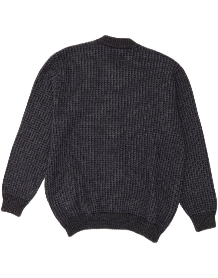 RINALDI Mens Cardigan Sweater Large Navy Blue Acrylic Vintage Rinaldi and Second-Hand Rinaldi from Messina Hembry 