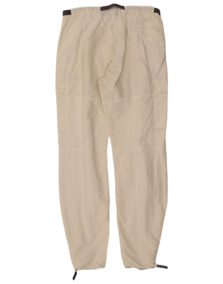 MURPHY & NYE Pantalones cargo ajustados para hombre Large W34 L34 Poliamida blanca