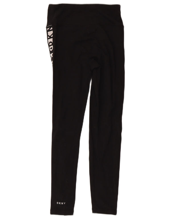 Dkny Leggings gráficos para mujer UK 4 XS Algodón negro