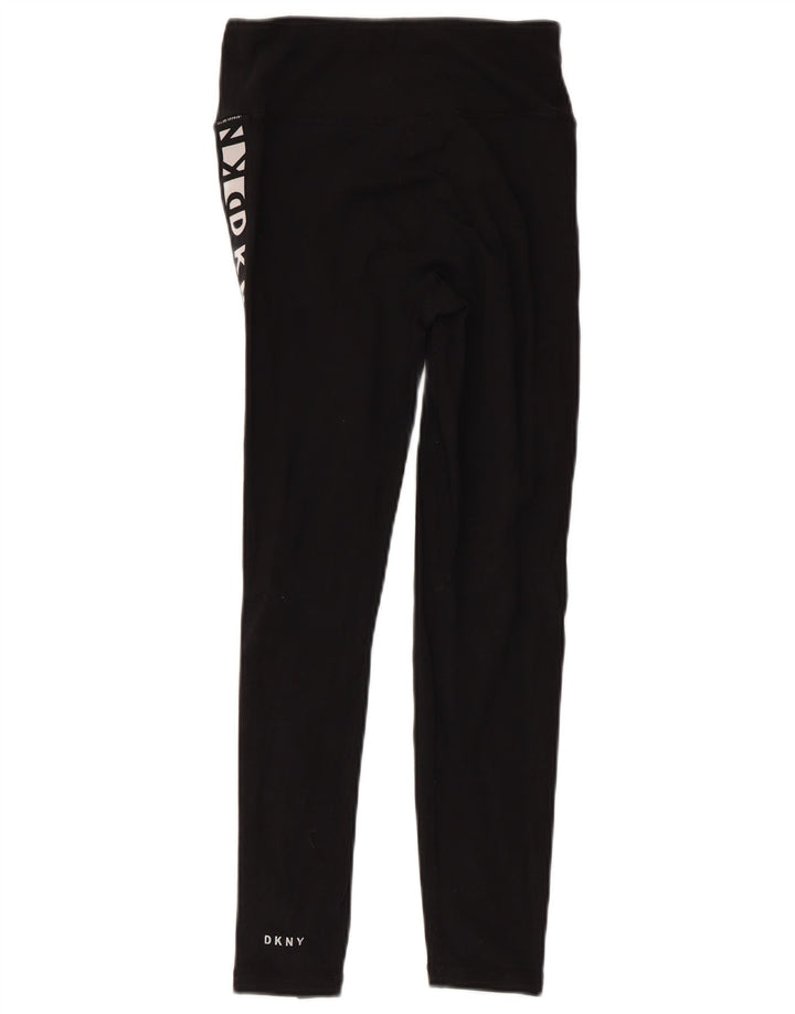 Dkny Leggings gráficos para mujer UK 4 XS Algodón negro