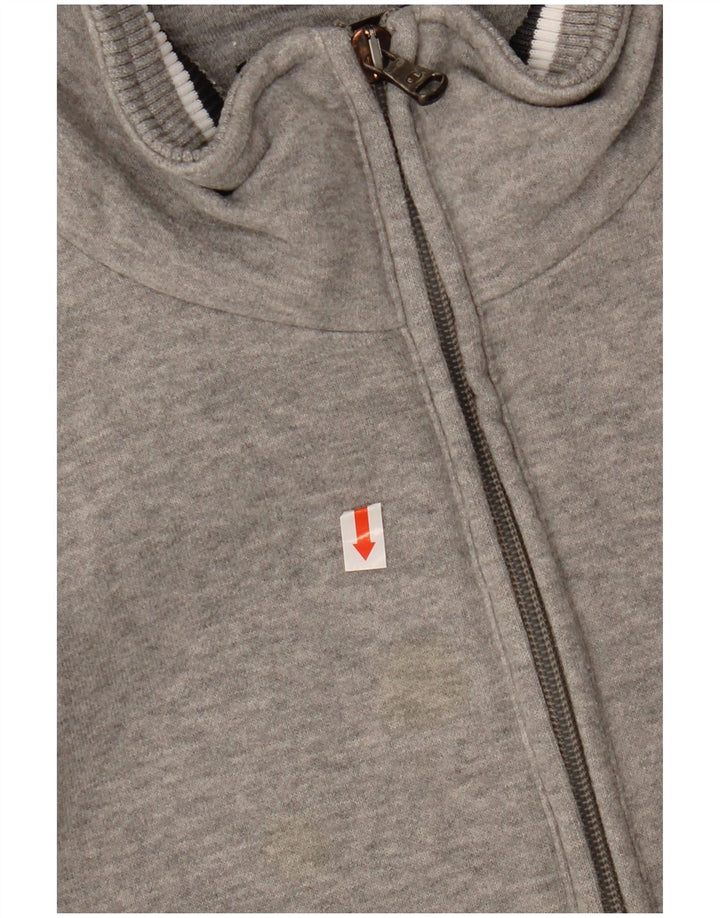 CHAMPION Chaqueta superior de chándal para hombre Algodón moteado gris grande