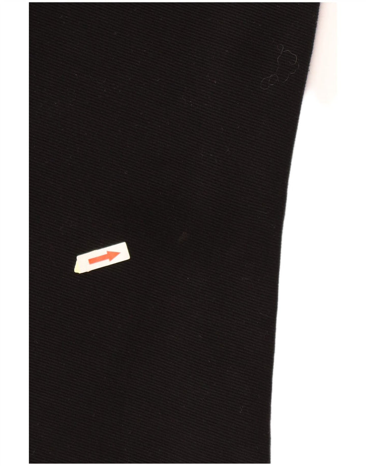 ZARA Mujer Vestido Acampanado UK 42 Mediano Negro