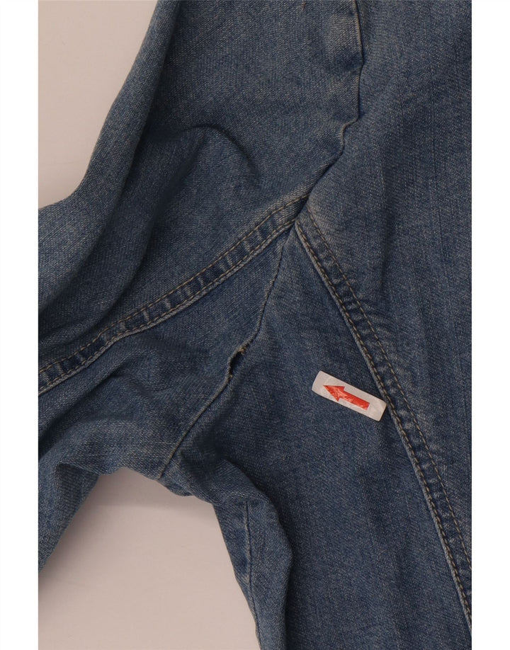 Krizia - Chaqueta vaquera extragrande para mujer, talla 25, algodón azul grande