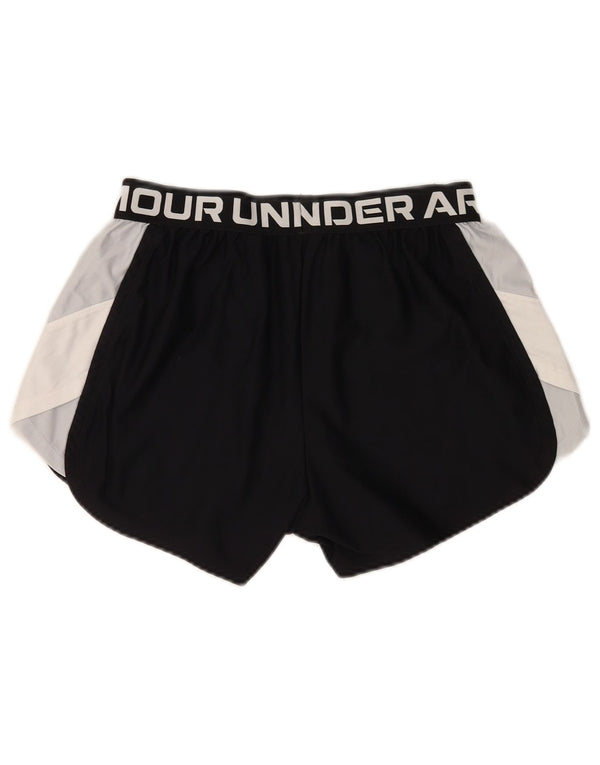 Under Armour Pantalones cortos deportivos gráficos para mujer UK 40 Medium Black Colourblock