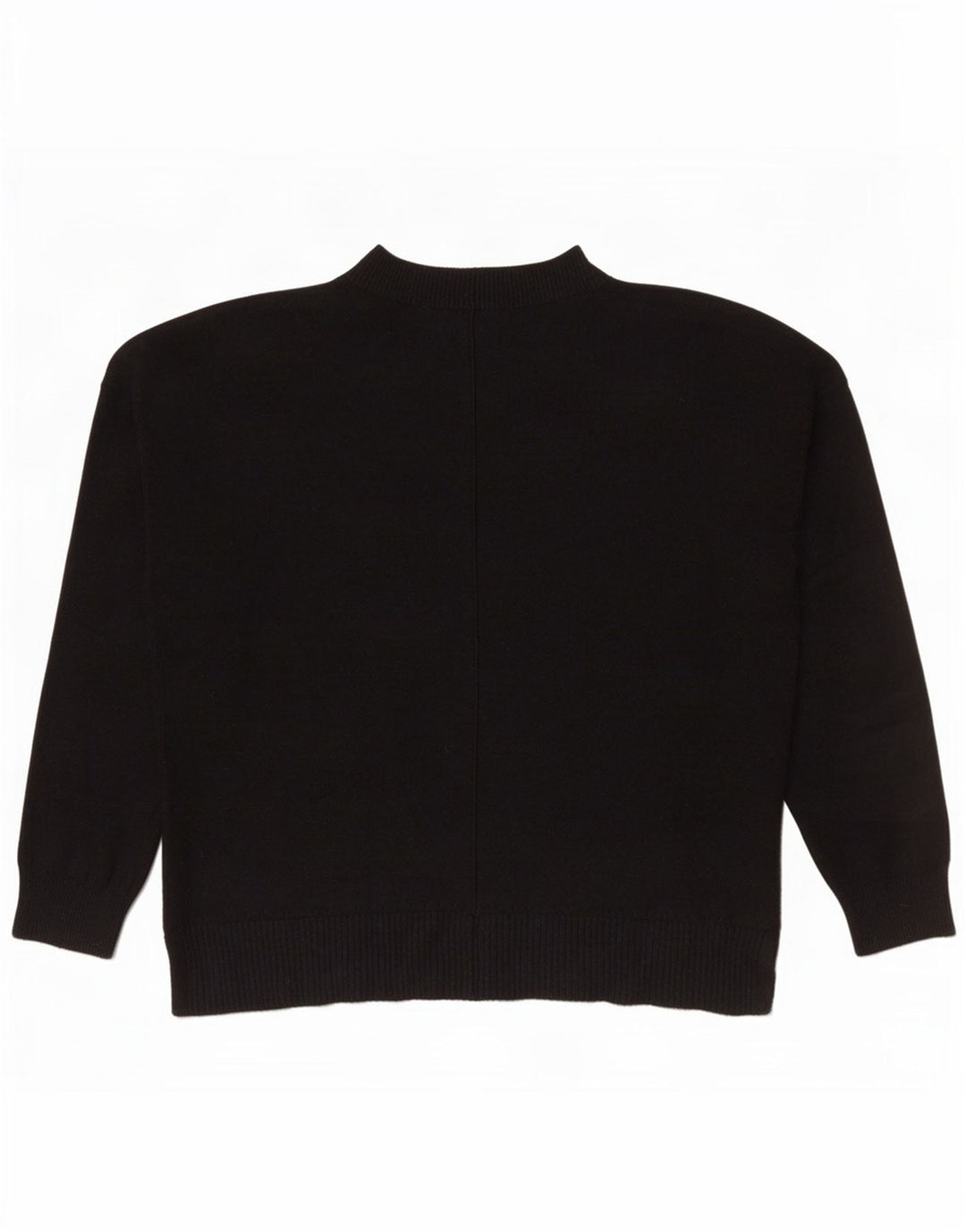 Oasis - Jersey de cuello redondo para mujer, talla 40, talla mediana, viscosa negra