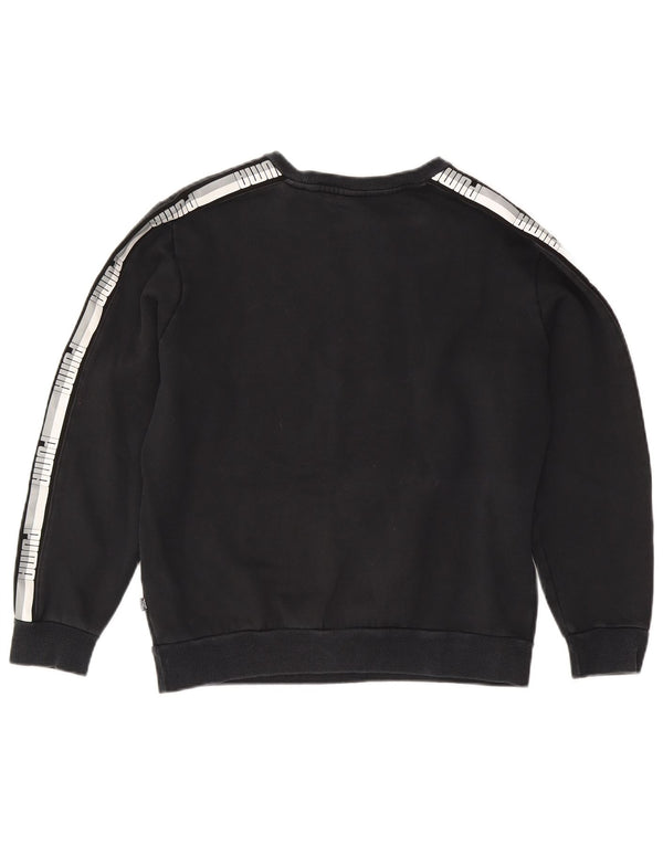 Puma Mujer Graphic Sudadera Jumper UK 14 Medium Azul Marino Colorblock