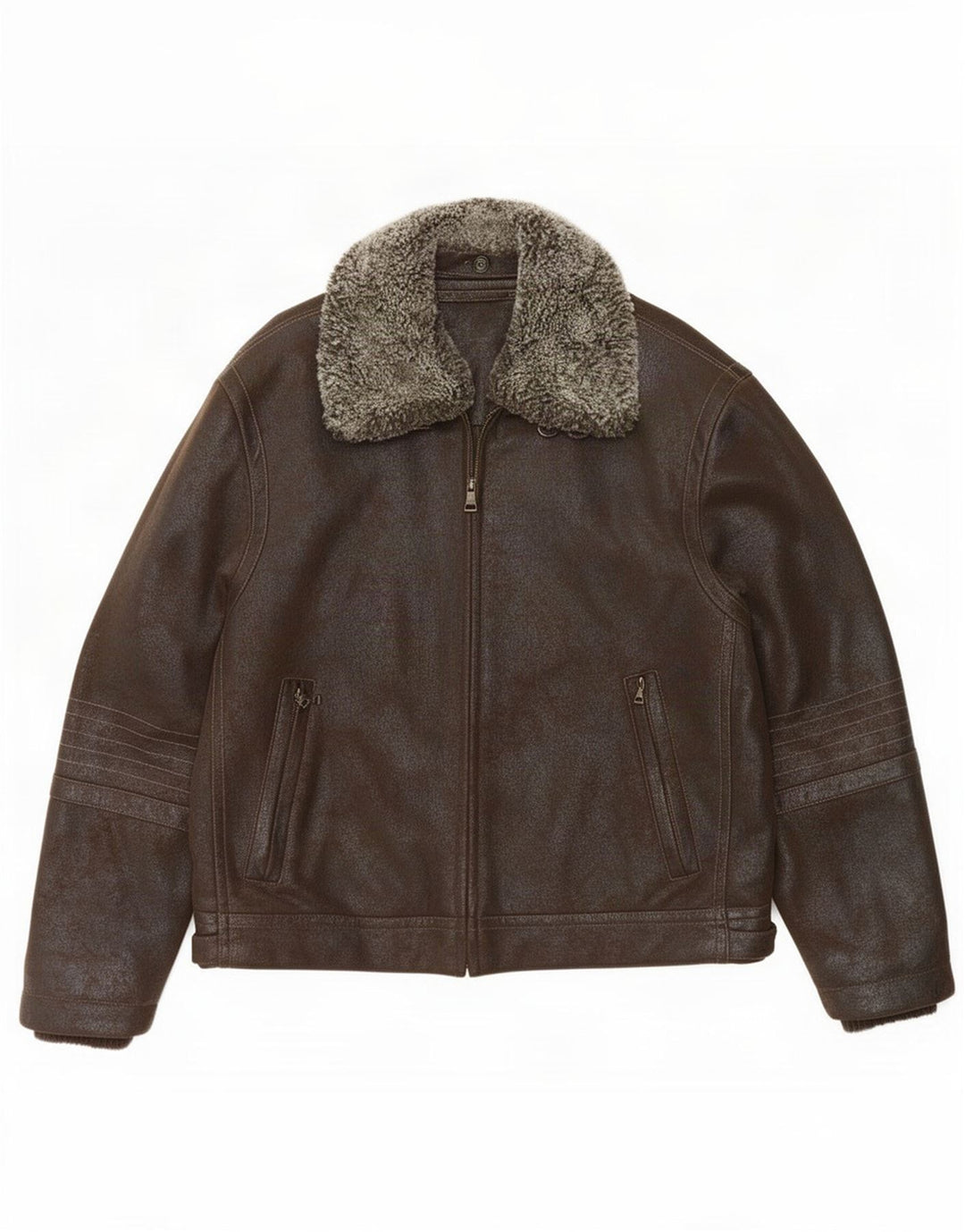Stones Chaqueta Bomber para Hombre UK 42 XL Marrón Poliéster