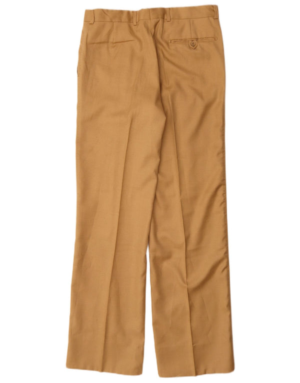 Vintage hombres rectos pantalones casuales IT 48 Medio W30 L32 Beige