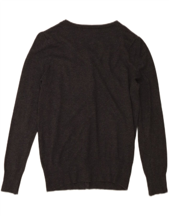 MARKS & SPENCER Womens Cardigan Sweater UK 12 Medium Grey Vintage Marks & Spencer and Second-Hand Marks & Spencer from Messina Hembry 