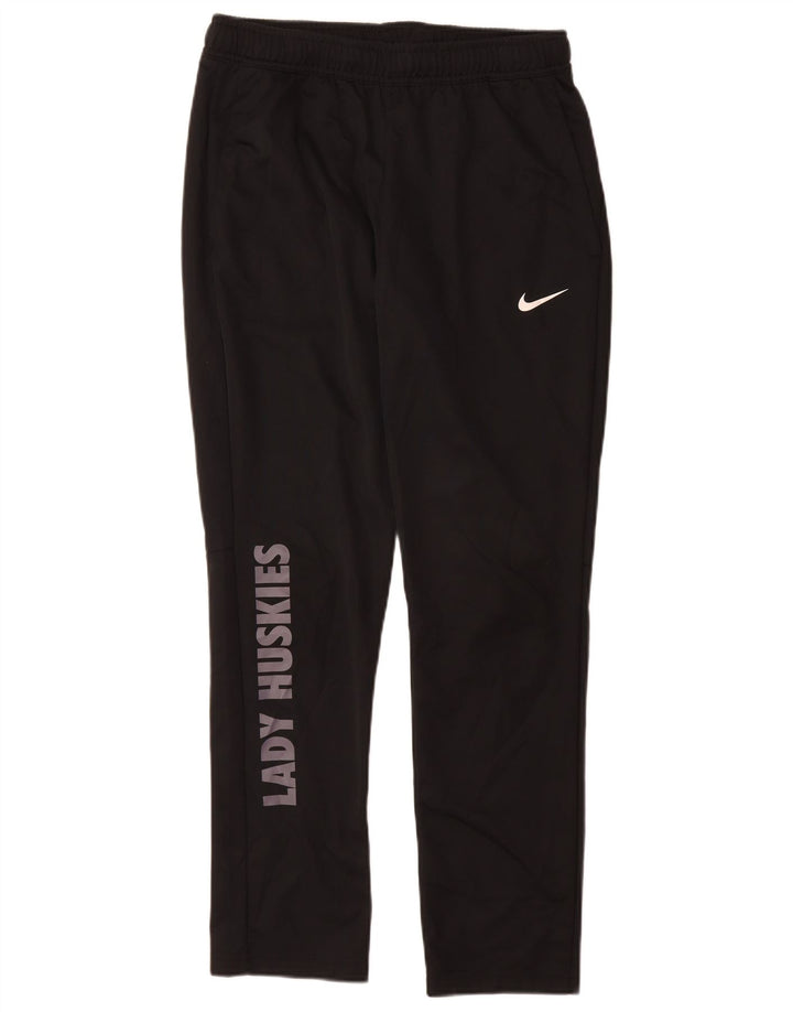 Nike Dri Fit Graphic - Pantalones de chándal para mujer, talla M, poliéster negro