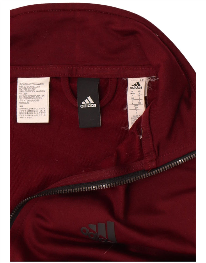 Adidas - Chaqueta de chándal para hombre, talla 36/38, color burdeos pequeño