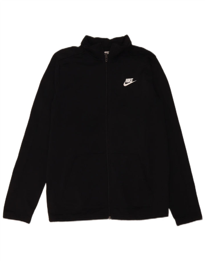 Nike Chaqueta de chándal para niño 13-14 años XL Negro Poliéster