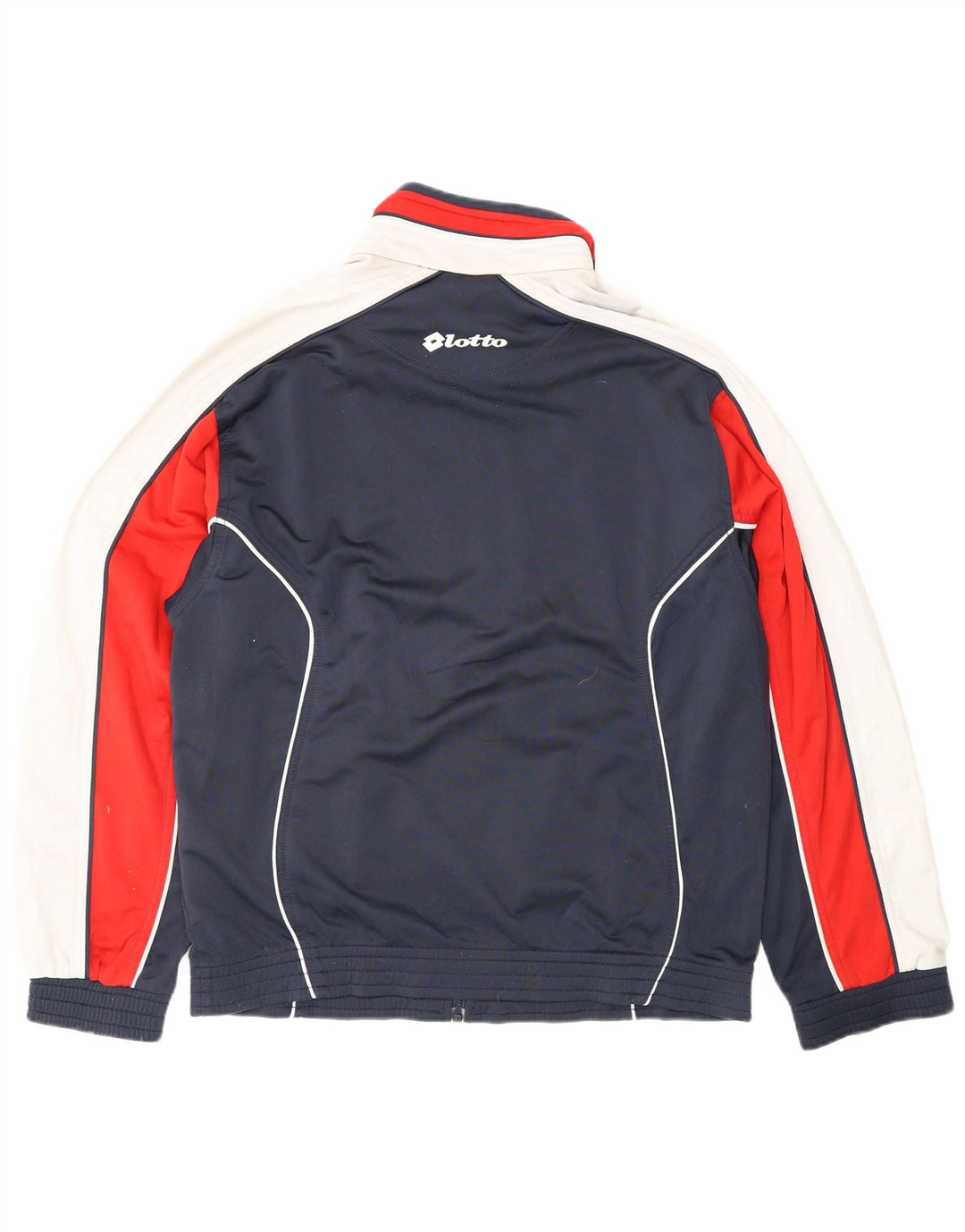 LOTTO Hombre Chándal Top Chaqueta Grande Azul Marino Colorblock Poliéster