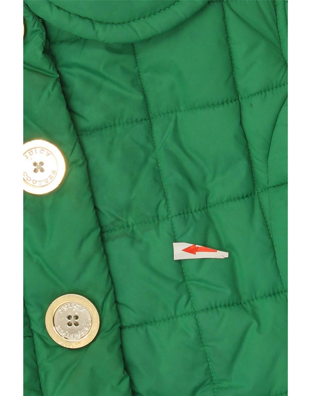 Juicy Couture Chaleco acolchado para mujer UK 44 Poliéster verde medio