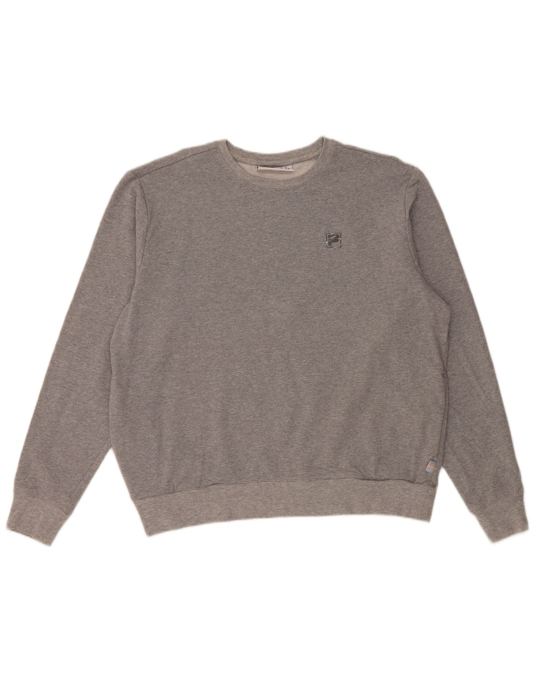 Fila - Sudadera para mujer, talla 40, talla grande, algodón gris