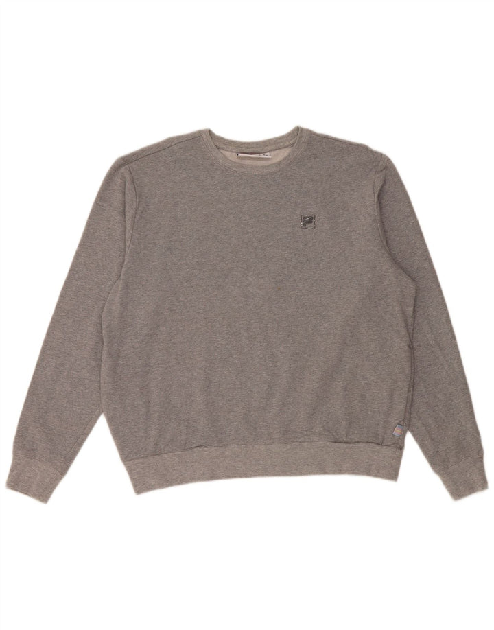 Fila - Sudadera para mujer, talla 40, talla grande, algodón gris