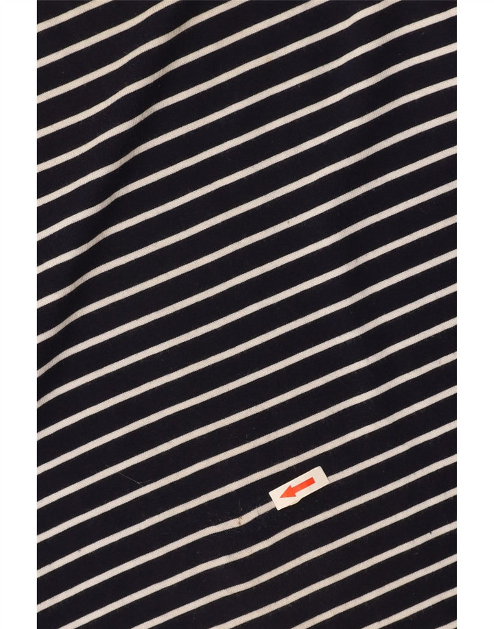 BARBOUR Vestido tipo camiseta sin mangas para mujer UK 40 Mediano Azul marino a rayas