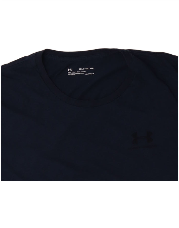 UNDER ARMOUR Camiseta Heat Gear para hombre Top 3XL Azul marino