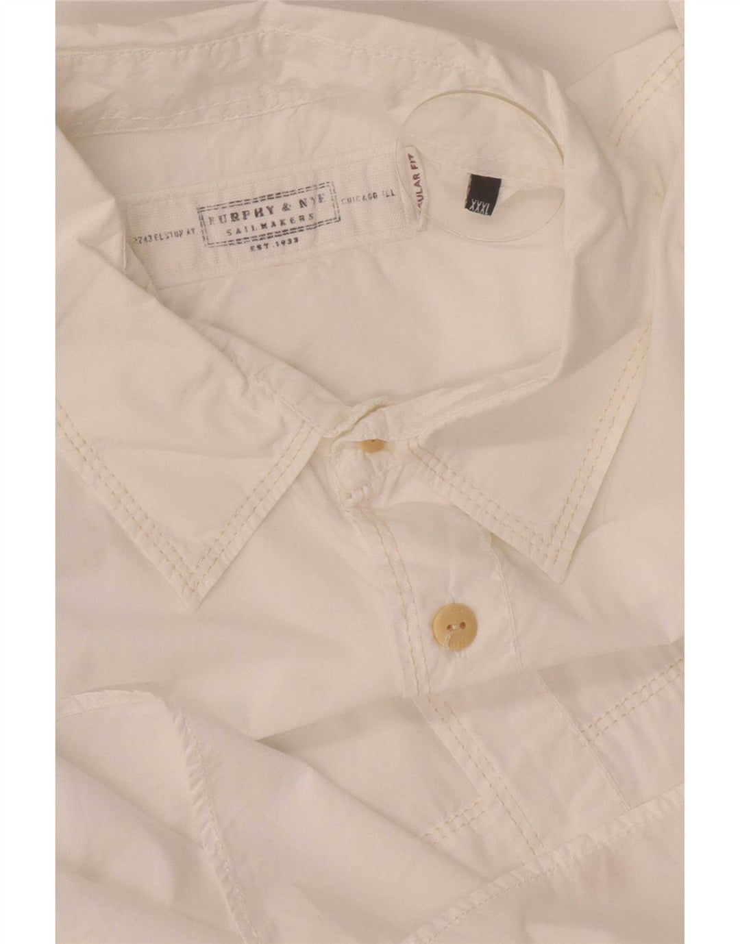 Murphy & Nye Camisa para hombre 3XL Blanco