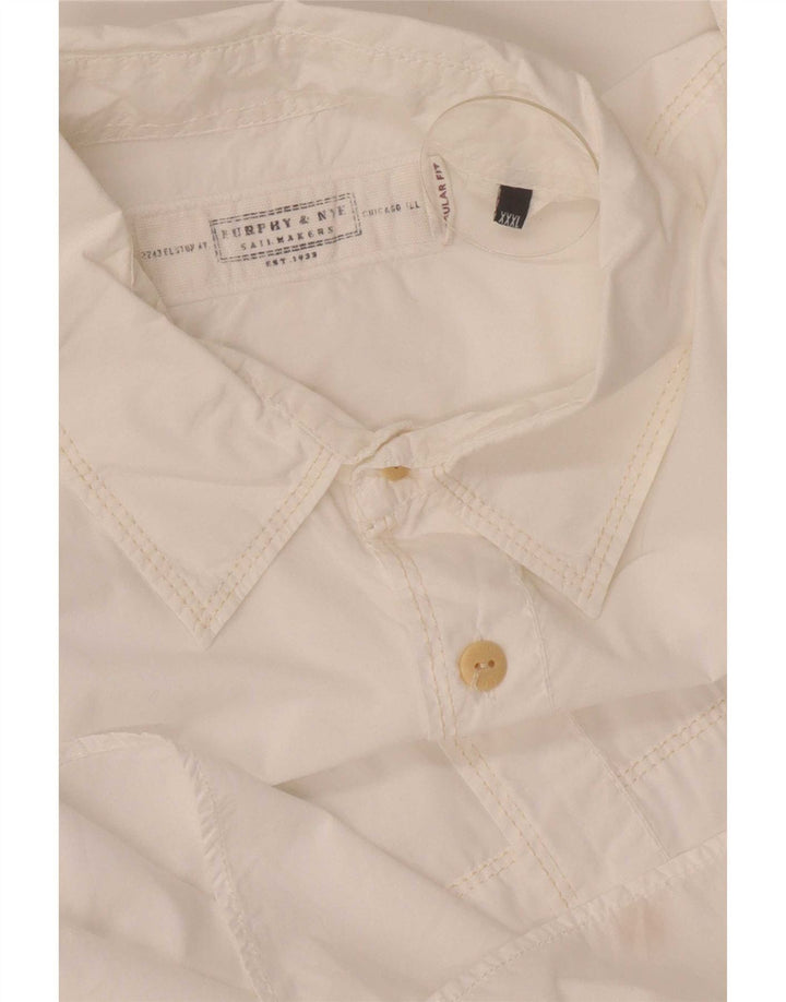 Murphy & Nye Camisa para hombre 3XL Blanco