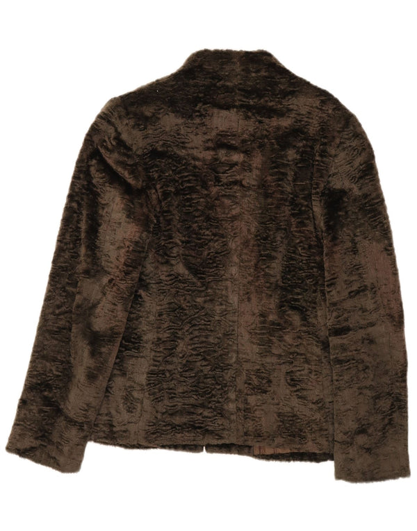 Divina Chaqueta Bomber para Mujer UK 8 Small Algodón Caqui