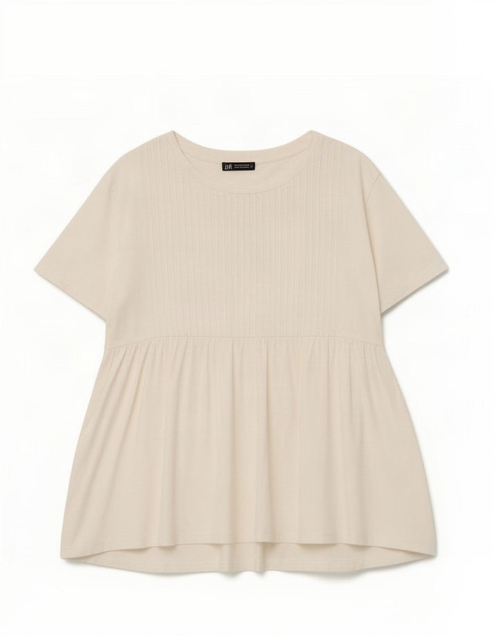 Zara Mujer Blusa Top UK 10 Small Blanco