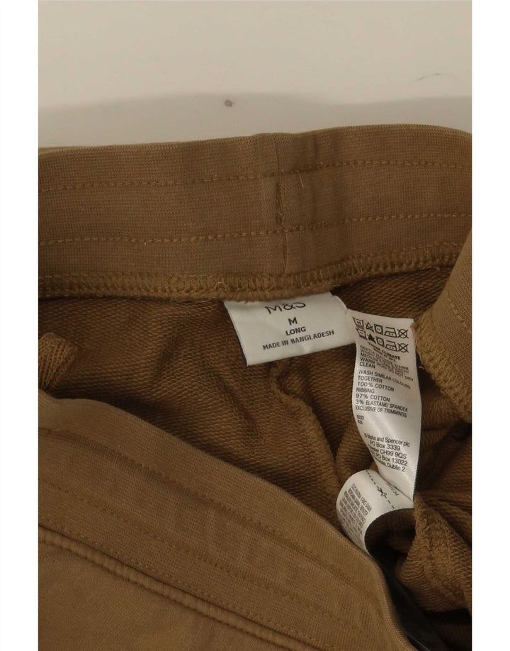 Marks & Spencer Pantalones De Chándal Para Hombre Algodón Marrón Medio