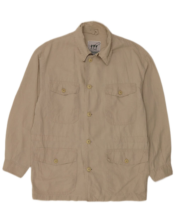Henry Cottons Chaqueta utilitaria para hombre UK 46 3XL Beige