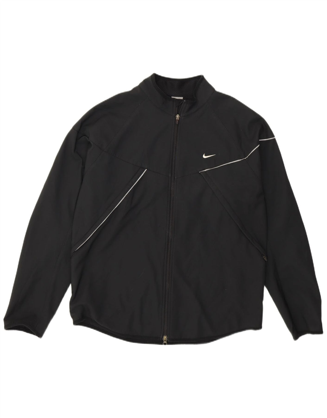 Nike - Chaqueta de chándal para hombre, talla 42/44, poliéster negro grande