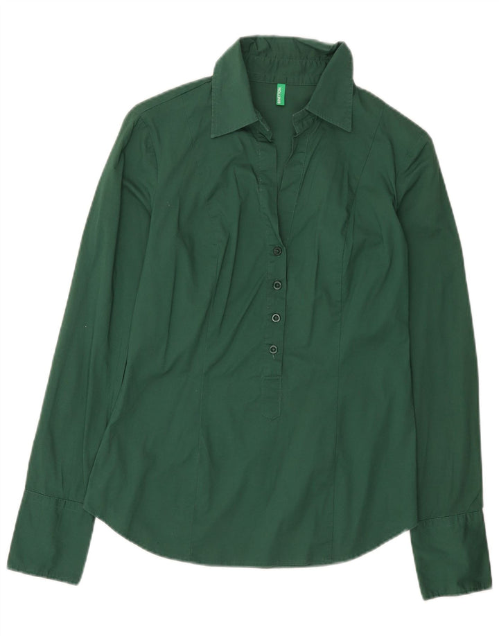 Camisa tipo pulóver Benetton para mujer UK 42 Verde medio