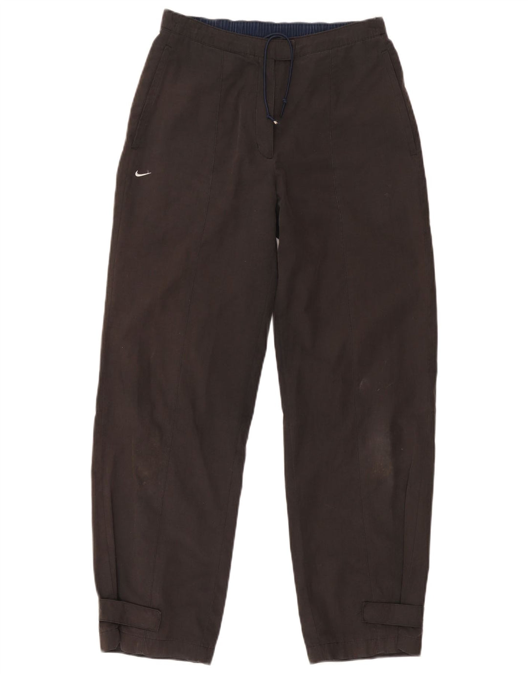Nike Pantalones casuales rectos para mujer US 4/6 Small W30 L29 Gris Poliéster