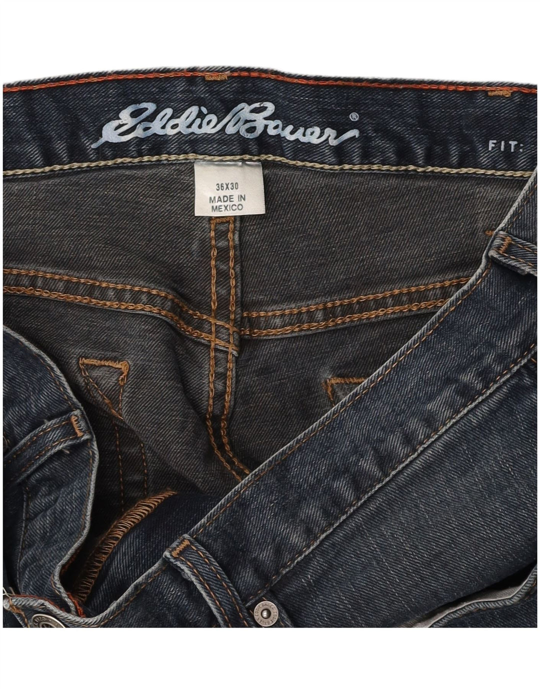 EDDIE BAUER Vaqueros rectos para hombre W36 L30 Azul