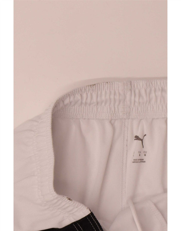 Pantalones cortos deportivos Puma para hombre Poliéster color block blanco mediano