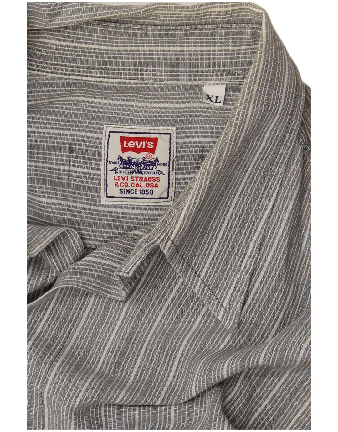 Camisa LEVI'S Hombre XL Gris Raya diplomática