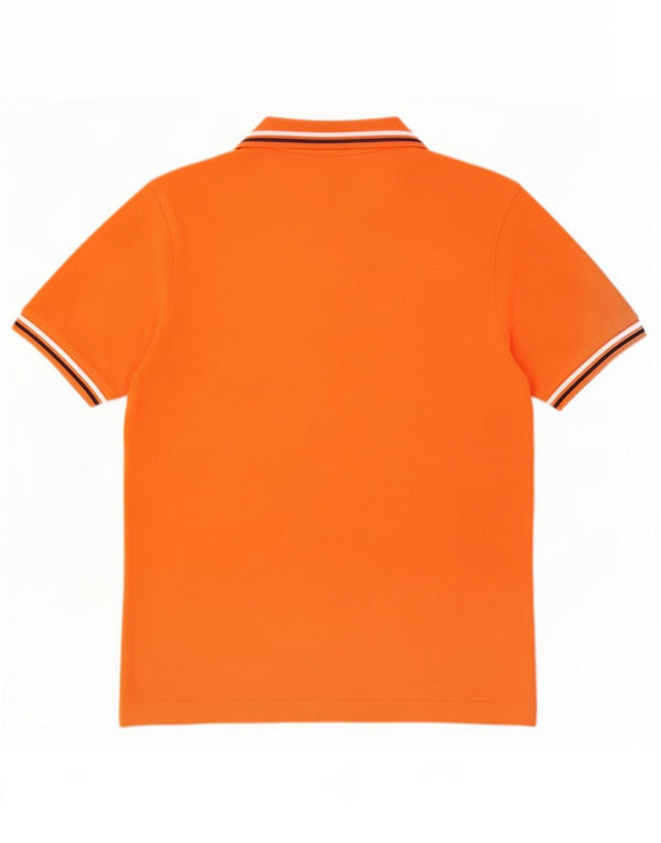 Kappa Mens Polo Shirt Medium Orange Cotton