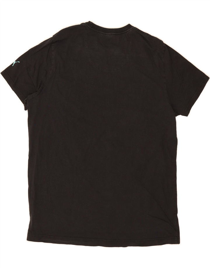 PUMA Mens Graphic T-Shirt Top XL Black Vintage Puma and Second-Hand Puma from Messina Hembry 