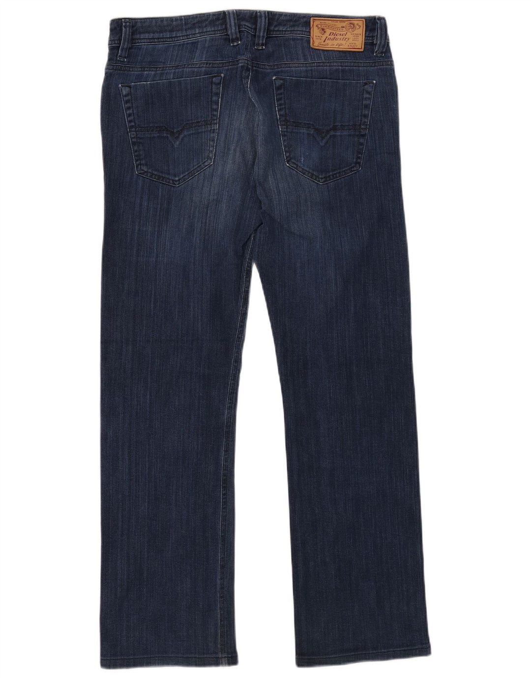 DIESEL Vaqueros rectos desgastados Viker para hombre W33 L32 Algodón azul