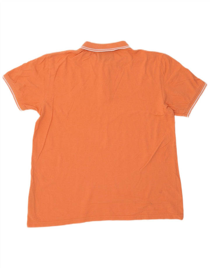 KAPPA Polo Hombre Grande Naranja Algodón